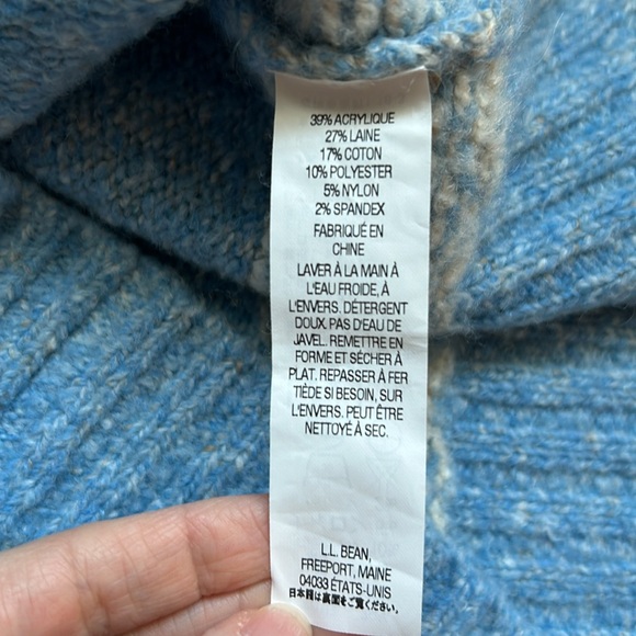 L.L. Bean Fair Isle Turtleneck Sweater - Picture 5 of 10